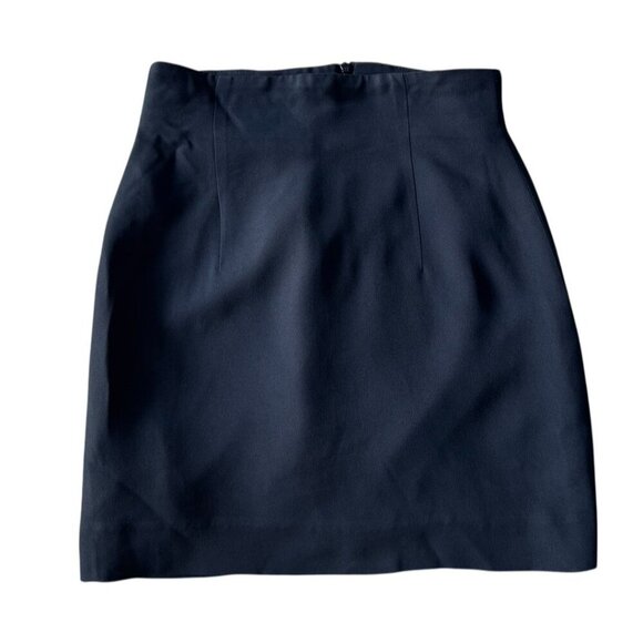 Moschino Cheap and Chic Woman's Italian Sz 40 US Sz 6 Dark Blue Mini Skirt Italy - Picture 1 of 5